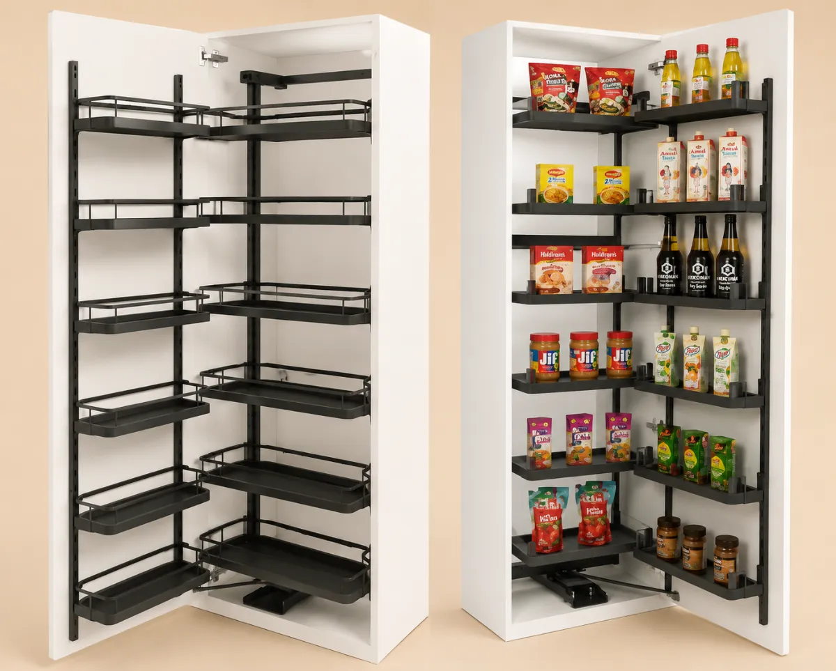 TANDEM PANTRY UNIT (SOFT CLOSE)